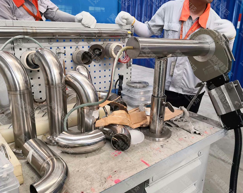 MWF管路自动焊接设备_应用于湖南制冷水处理行业项目(图3)