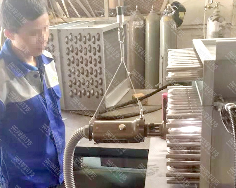 换热器U形管焊接设备应用于广东佛山制冷行业项目(图3) 换热器U形管焊接设备应用于广东佛山制冷行业项目(图3)