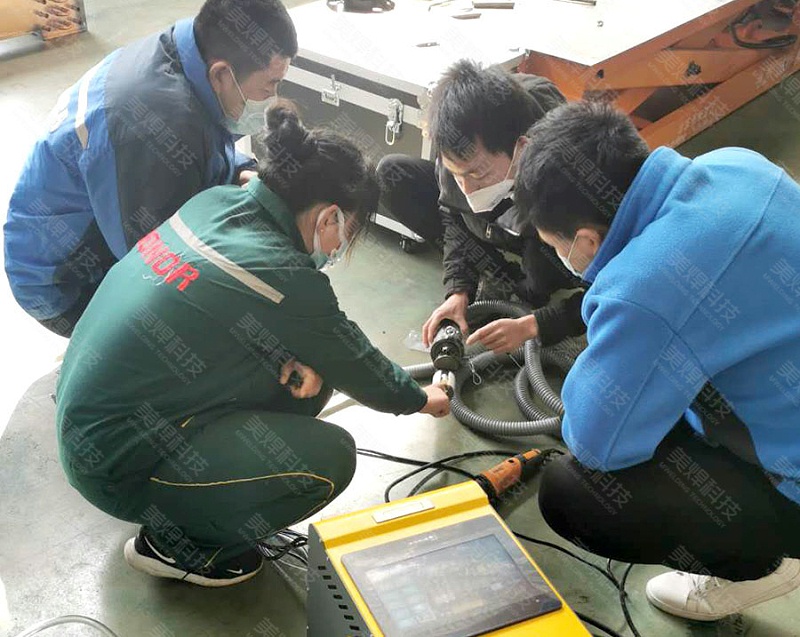 换热器U形管焊接设备应用于山东滨州制冷行业项目(图1)