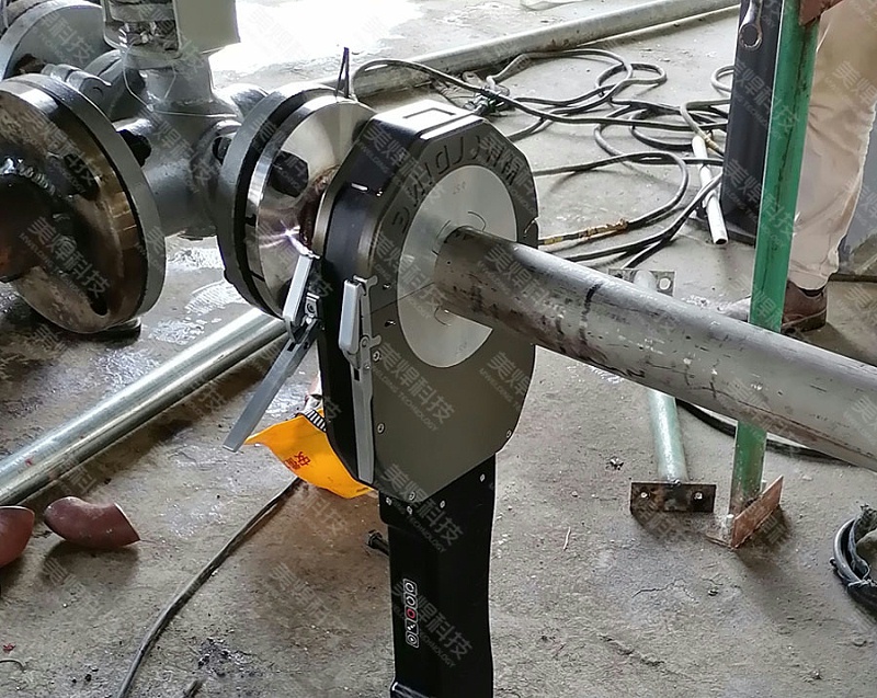 封闭式管路自动焊接设备 管管焊机应用于广东佛山压力容器行业项目(图2)