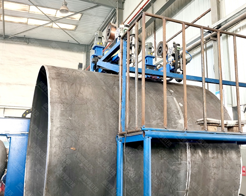 美焊MWDZ系列边梁式纵环一体式焊机应用于吉林能源化工行业项目(图5)